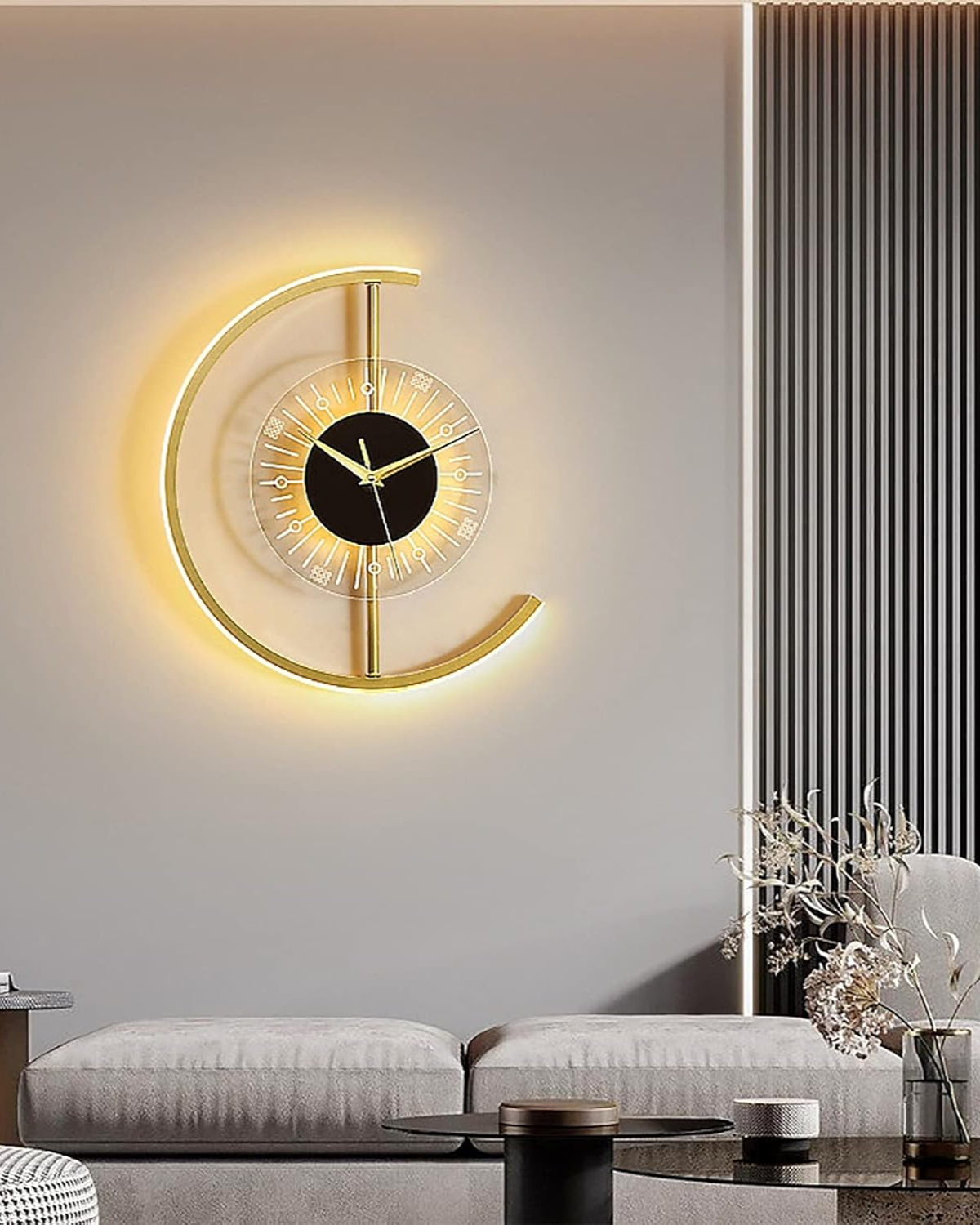 Designer Brass Clock — view 3