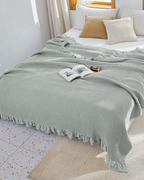 Industrial Linen-Shade Throw Blanket — view 12
