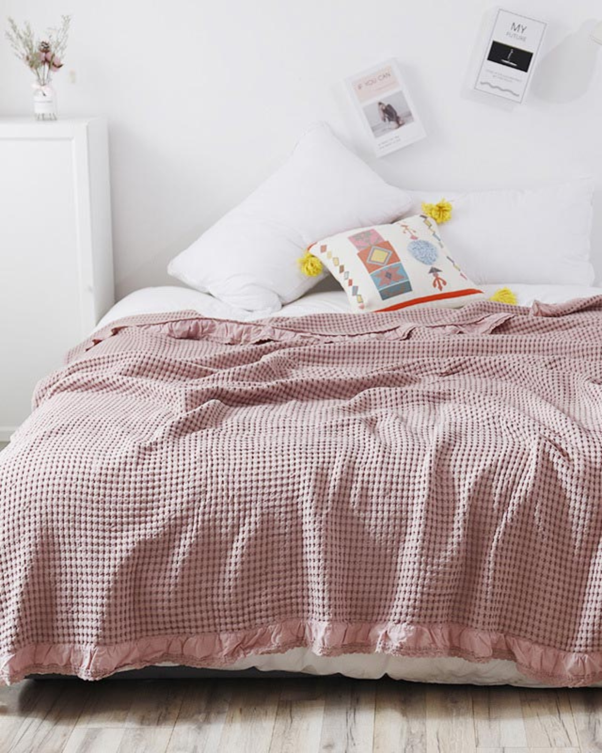 Industrial Linen-Shade Throw Blanket — view 8