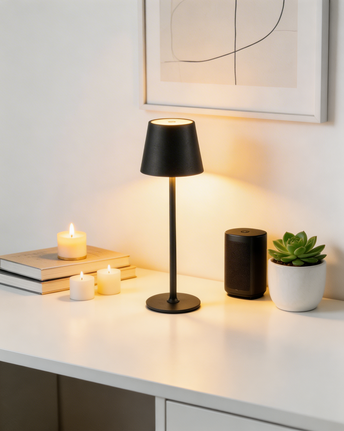 Japandi Sculptural Table Lamp — view 18