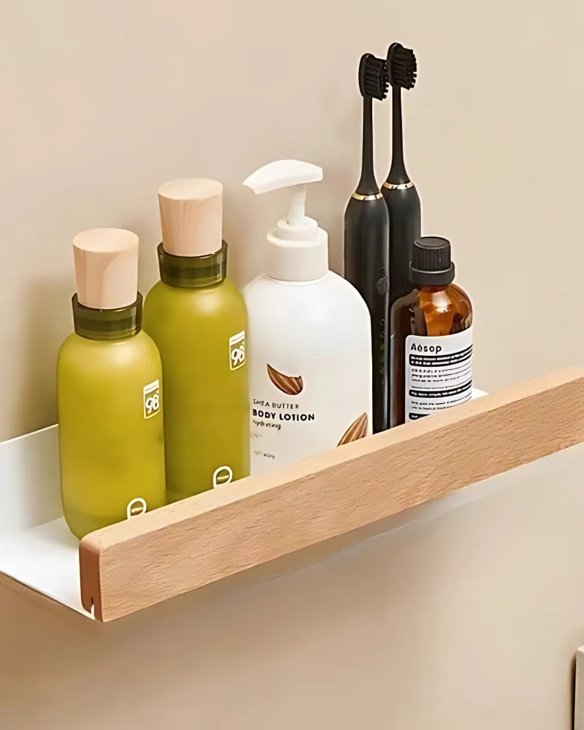 Mid-Century Wooden Shelf — view 5