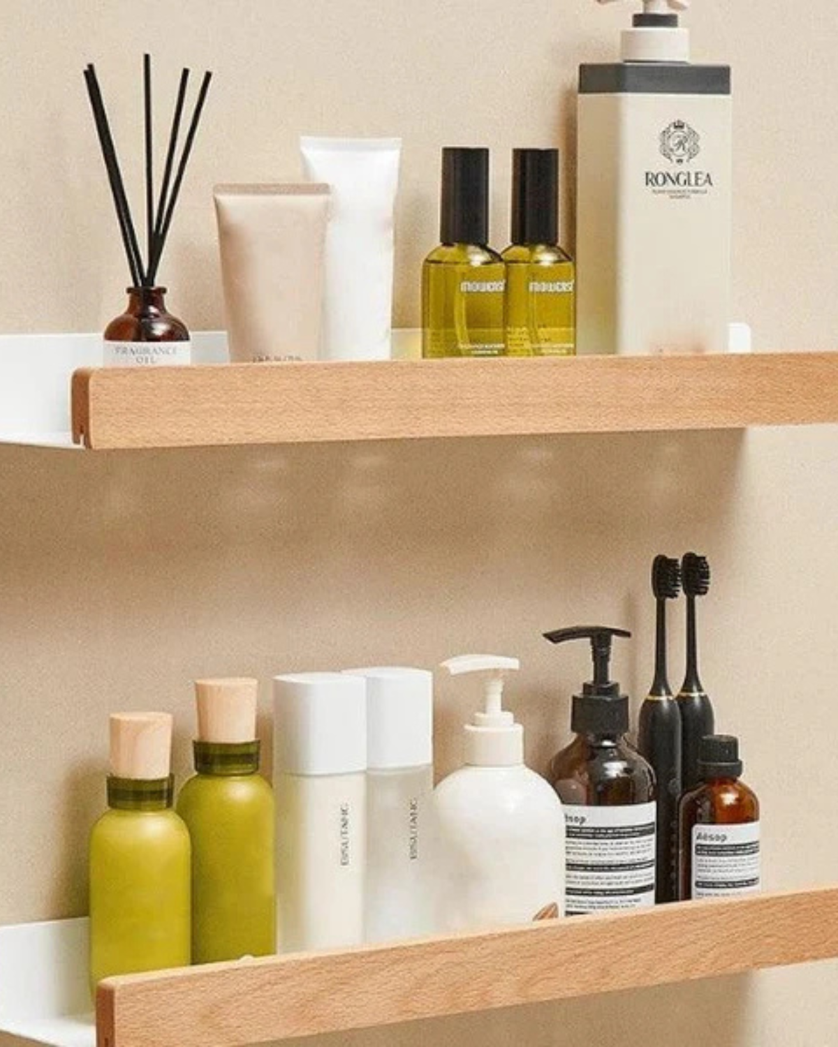Mid-Century Wooden Shelf — view 6