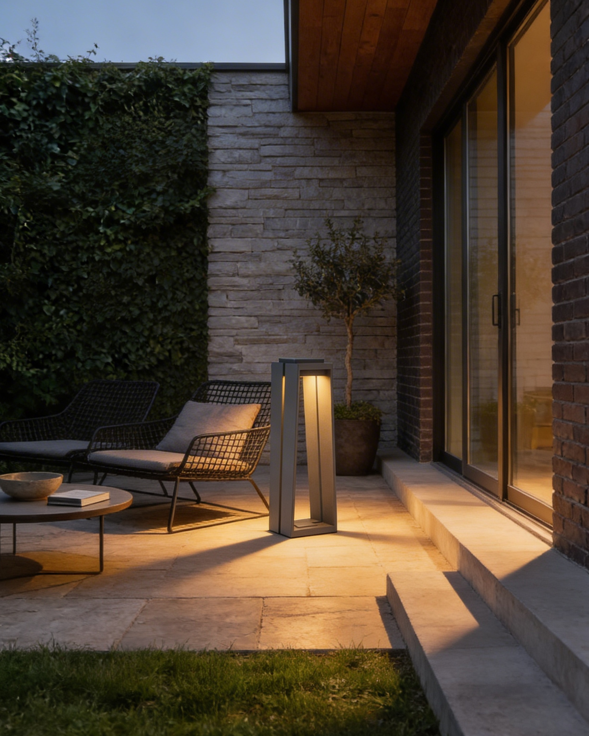 Scandinavian Sculptural Outdoor Light — view 2