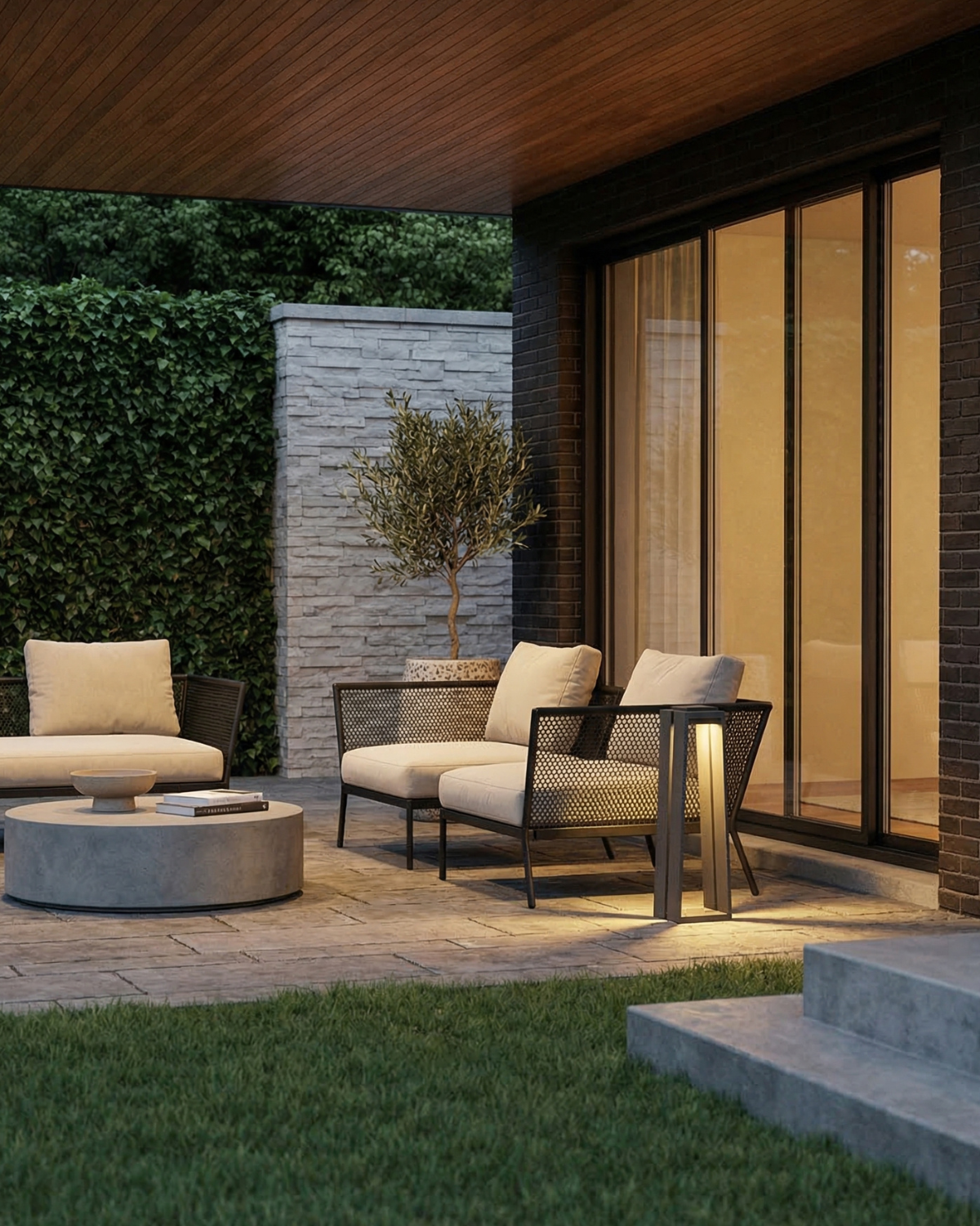 Scandinavian Sculptural Outdoor Light — view 3