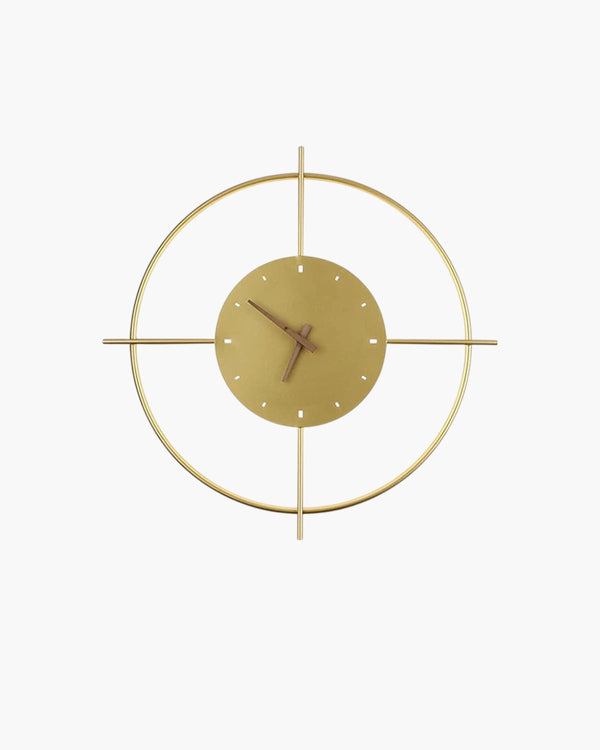 Sculptural Wooden Clock — view 1